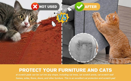 7 Sizes/Colors Cat Scratcher Mat Trimmable Cat Carpet Cat Scratching Carpet Corner Wall Cat DIY Scratch Sofa Furniture Protector